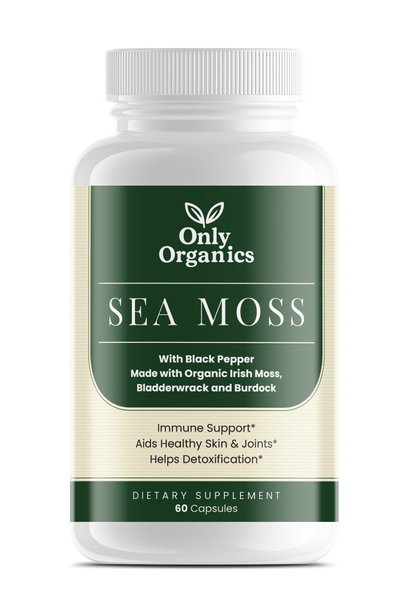 Only Organics™ Premium Wildcrafted Sea Moss Capsules