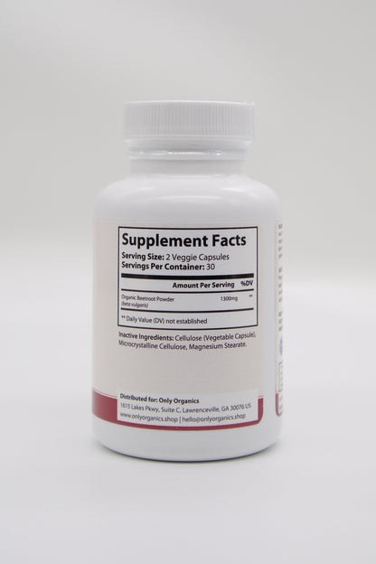 Only Organics™ Premium Beetroot Capsules