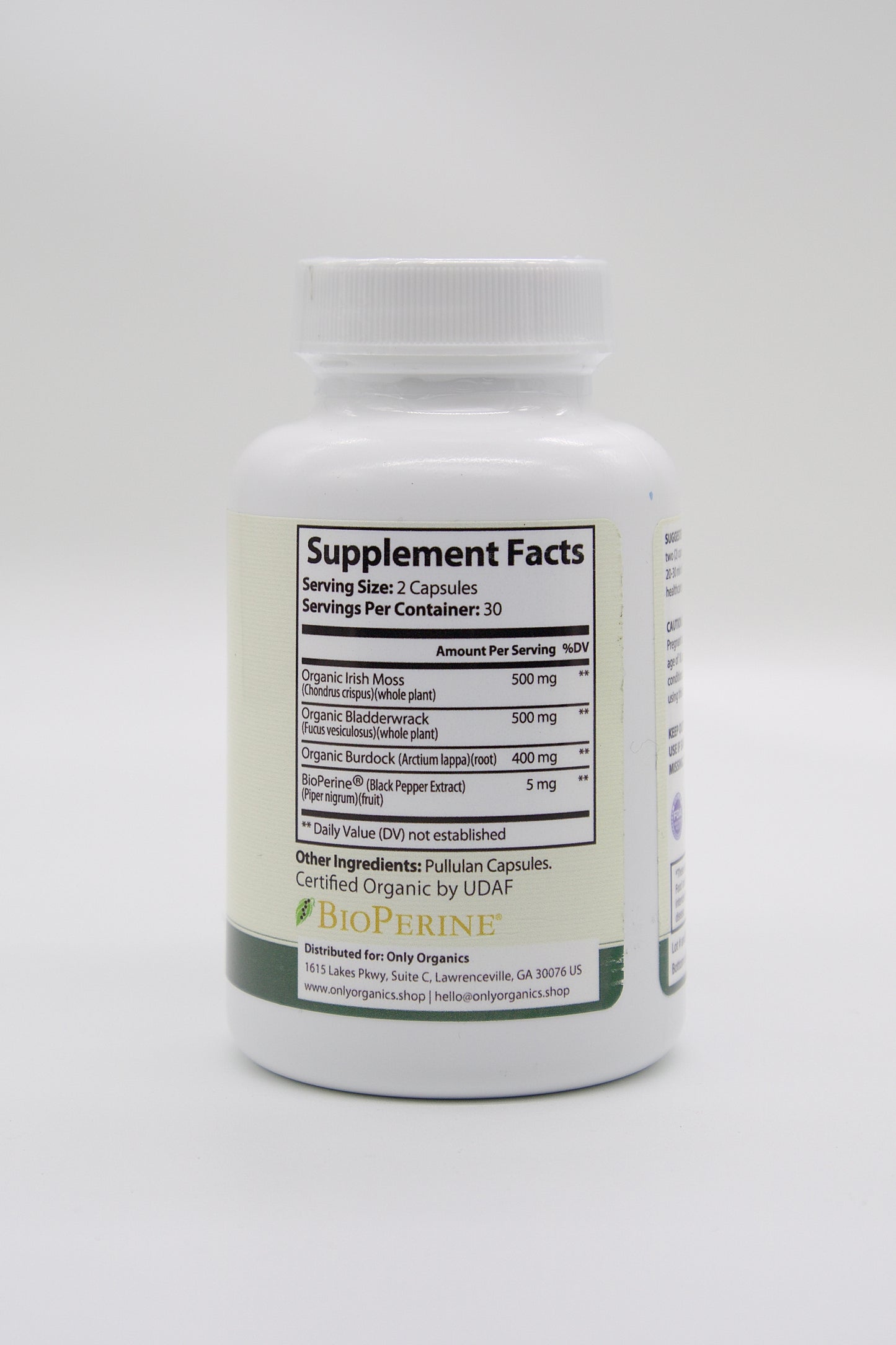 Only Organics™ Premium Wildcrafted Sea Moss Capsules