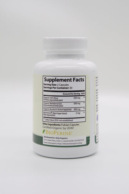 Only Organics™ Premium Wildcrafted Sea Moss Capsules